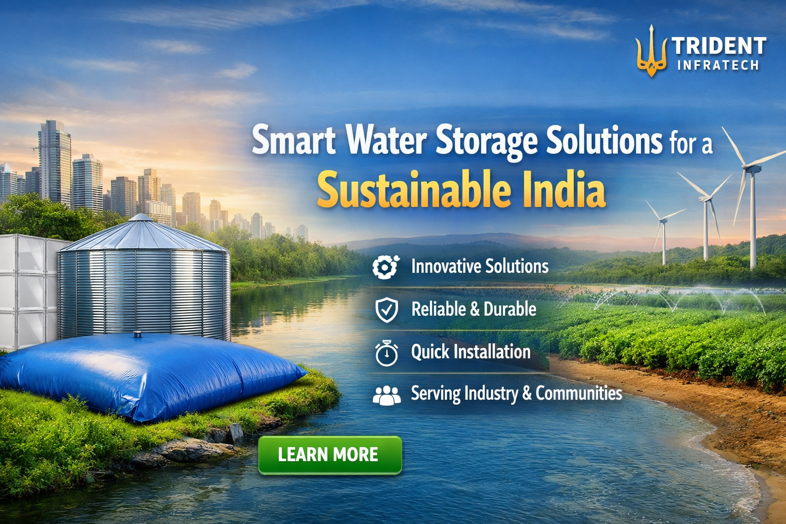 Smart Water Storage Solutions in India: Building a Sustainable Future with Trident Infratech