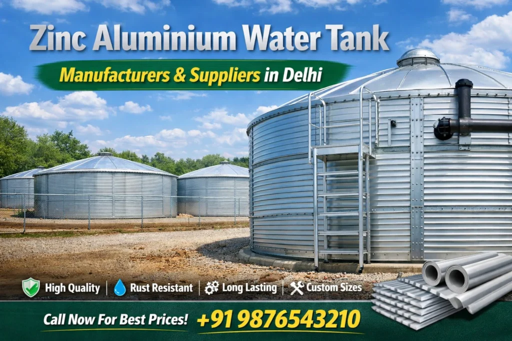 zinc aluminium water tank