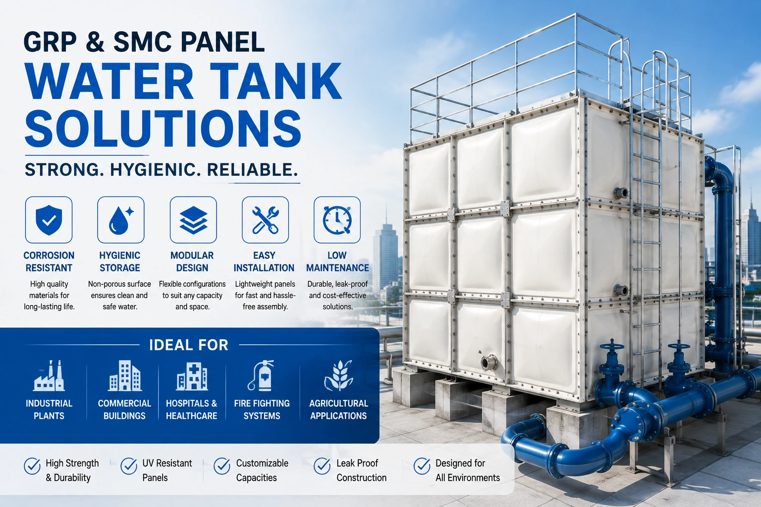 GRP Water Tank Manufacturer